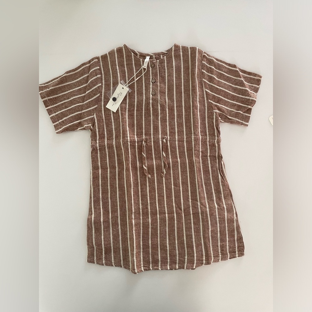 ELENI DRESS || CEDAR PINSTRIPE BY RYLEE + CRU